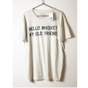 Chaser NWT men’s Hello Whiskey My Old Friend graphic t- shirt Large